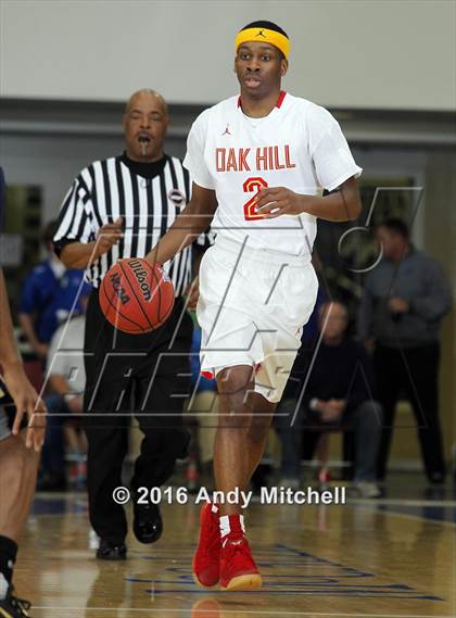 Thumbnail 1 in Hamilton Heights Christian Academy vs. Oak Hill Academy (Dr Pepper Classic) photogallery.