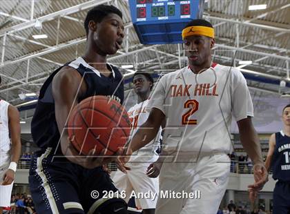 Thumbnail 2 in Hamilton Heights Christian Academy vs. Oak Hill Academy (Dr Pepper Classic) photogallery.