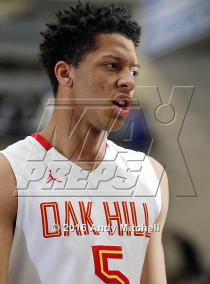 Thumbnail 1 in Hamilton Heights Christian Academy vs. Oak Hill Academy (Dr Pepper Classic) photogallery.