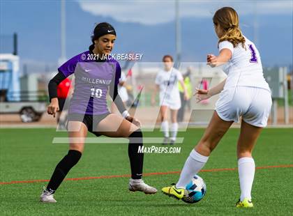 Thumbnail 2 in Millennium @ Notre Dame Prep (Arizona Soccer Showcase) photogallery.
