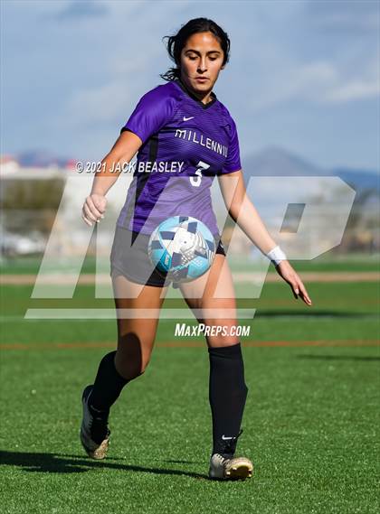 Thumbnail 3 in Millennium @ Notre Dame Prep (Arizona Soccer Showcase) photogallery.