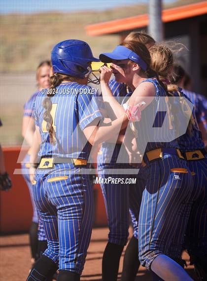 Thumbnail 1 in Pahranagat Valley vs Carlin (NIAA Class 1A State Playoff Game 2) photogallery.
