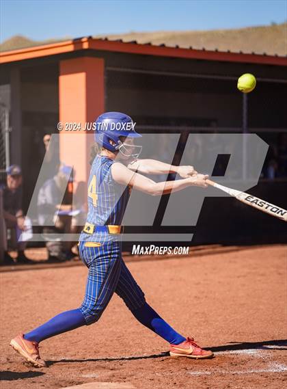 Thumbnail 1 in Pahranagat Valley vs Carlin (NIAA Class 1A State Playoff Game 2) photogallery.