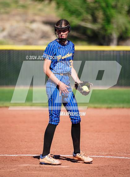 Thumbnail 2 in Pahranagat Valley vs Carlin (NIAA Class 1A State Playoff Game 2) photogallery.