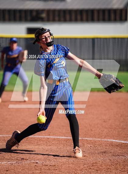 Thumbnail 3 in Pahranagat Valley vs Carlin (NIAA Class 1A State Playoff Game 2) photogallery.
