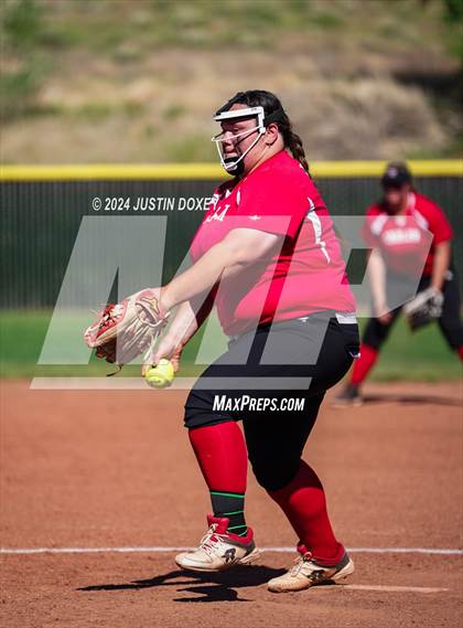 Thumbnail 2 in Pahranagat Valley vs Carlin (NIAA Class 1A State Playoff Game 2) photogallery.