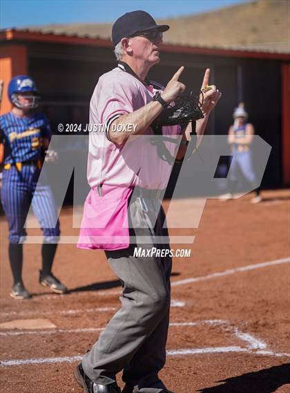 Thumbnail 2 in Pahranagat Valley vs Carlin (NIAA Class 1A State Playoff Game 2) photogallery.