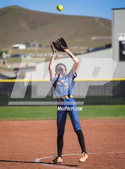 Thumbnail 2 in Pahranagat Valley vs Carlin (NIAA Class 1A State Playoff Game 2) photogallery.