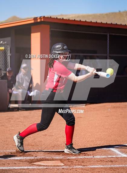 Thumbnail 1 in Pahranagat Valley vs Carlin (NIAA Class 1A State Playoff Game 2) photogallery.