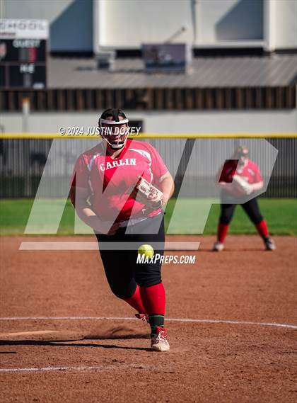 Thumbnail 3 in Pahranagat Valley vs Carlin (NIAA Class 1A State Playoff Game 2) photogallery.