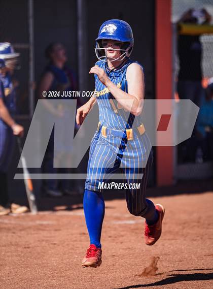 Thumbnail 2 in Pahranagat Valley vs Carlin (NIAA Class 1A State Playoff Game 2) photogallery.