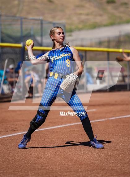 Thumbnail 1 in Pahranagat Valley vs Carlin (NIAA Class 1A State Playoff Game 2) photogallery.