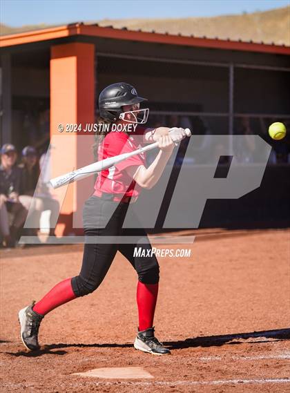 Thumbnail 1 in Pahranagat Valley vs Carlin (NIAA Class 1A State Playoff Game 2) photogallery.