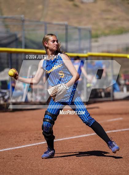 Thumbnail 3 in Pahranagat Valley vs Carlin (NIAA Class 1A State Playoff Game 2) photogallery.