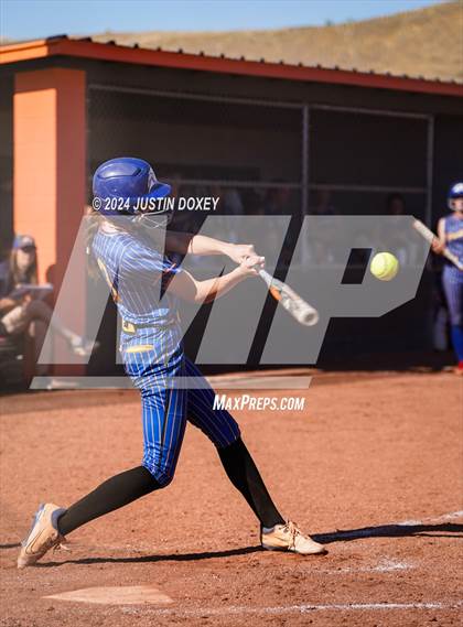 Thumbnail 3 in Pahranagat Valley vs Carlin (NIAA Class 1A State Playoff Game 2) photogallery.