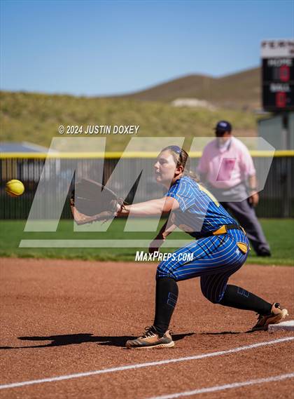 Thumbnail 2 in Pahranagat Valley vs Carlin (NIAA Class 1A State Playoff Game 2) photogallery.