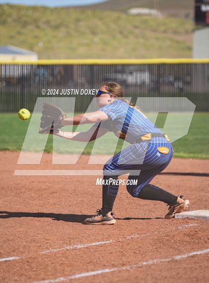 Thumbnail 2 in Pahranagat Valley vs Carlin (NIAA Class 1A State Playoff Game 2) photogallery.