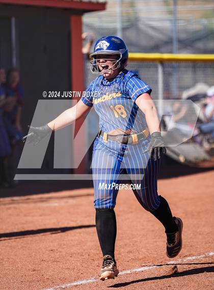 Thumbnail 2 in Pahranagat Valley vs Carlin (NIAA Class 1A State Playoff Game 2) photogallery.
