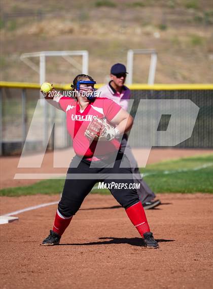 Thumbnail 1 in Pahranagat Valley vs Carlin (NIAA Class 1A State Playoff Game 2) photogallery.