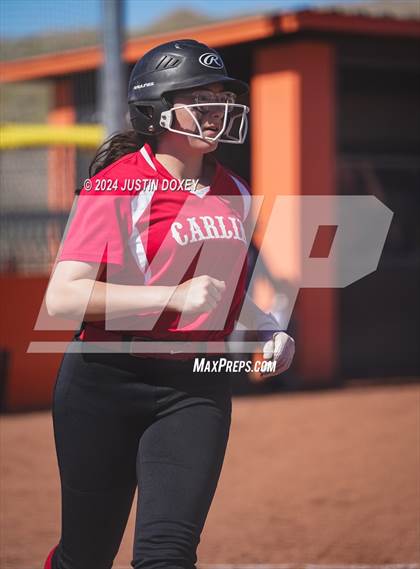 Thumbnail 2 in Pahranagat Valley vs Carlin (NIAA Class 1A State Playoff Game 2) photogallery.
