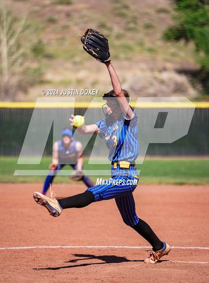 Thumbnail 2 in Pahranagat Valley vs Carlin (NIAA Class 1A State Playoff Game 2) photogallery.