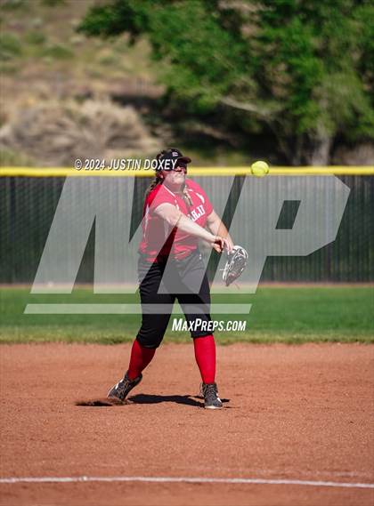 Thumbnail 3 in Pahranagat Valley vs Carlin (NIAA Class 1A State Playoff Game 2) photogallery.