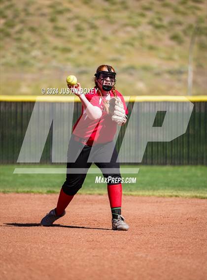 Thumbnail 1 in Pahranagat Valley vs Carlin (NIAA Class 1A State Playoff Game 2) photogallery.