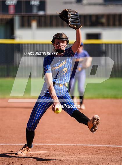 Thumbnail 3 in Pahranagat Valley vs Carlin (NIAA Class 1A State Playoff Game 2) photogallery.