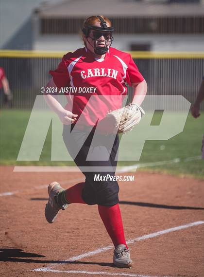 Thumbnail 3 in Pahranagat Valley vs Carlin (NIAA Class 1A State Playoff Game 2) photogallery.