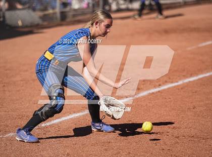 Thumbnail 3 in Pahranagat Valley vs Carlin (NIAA Class 1A State Playoff Game 2) photogallery.