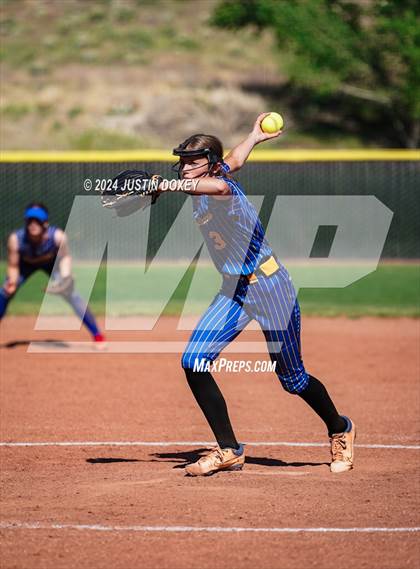 Thumbnail 3 in Pahranagat Valley vs Carlin (NIAA Class 1A State Playoff Game 2) photogallery.