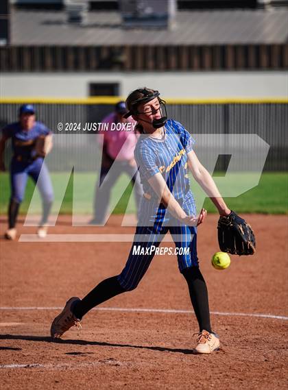 Thumbnail 2 in Pahranagat Valley vs Carlin (NIAA Class 1A State Playoff Game 2) photogallery.
