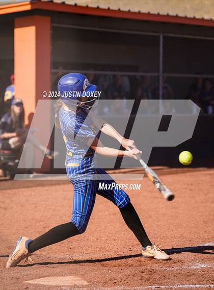 Thumbnail 2 in Pahranagat Valley vs Carlin (NIAA Class 1A State Playoff Game 2) photogallery.