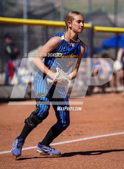 Thumbnail 2 in Pahranagat Valley vs Carlin (NIAA Class 1A State Playoff Game 2) photogallery.