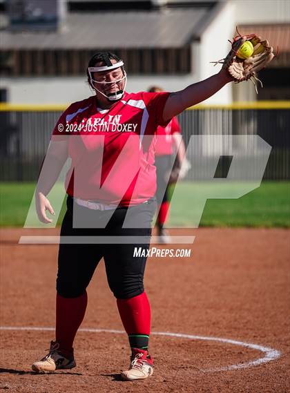 Thumbnail 2 in Pahranagat Valley vs Carlin (NIAA Class 1A State Playoff Game 2) photogallery.