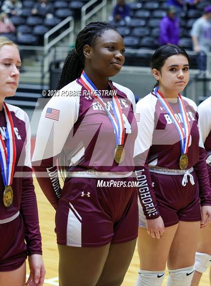 Thumbnail 2 in Harrold vs. Bronte (UIL 1A Volleyball Semifinal Medal Ceremony) photogallery.