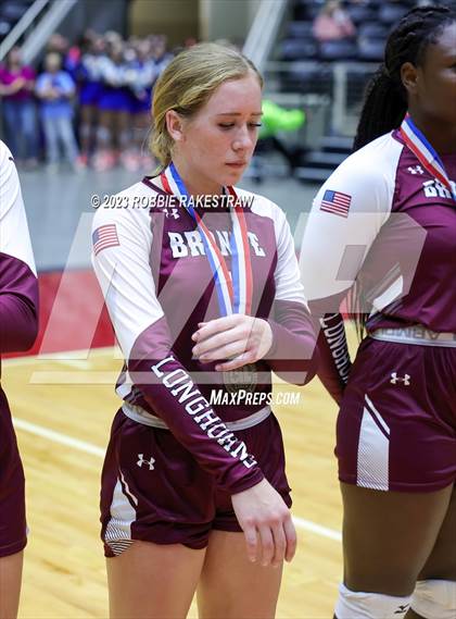 Thumbnail 1 in Harrold vs. Bronte (UIL 1A Volleyball Semifinal Medal Ceremony) photogallery.