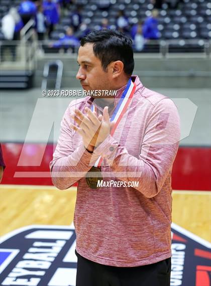 Thumbnail 3 in Harrold vs. Bronte (UIL 1A Volleyball Semifinal Medal Ceremony) photogallery.
