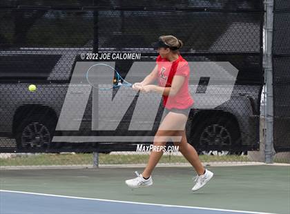 Thumbnail 2 in Liberty vs Wichita Falls (UIL 5A Mixed Doubles State Quarterfinal) photogallery.