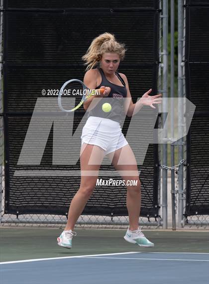 Thumbnail 1 in Liberty vs Wichita Falls (UIL 5A Mixed Doubles State Quarterfinal) photogallery.
