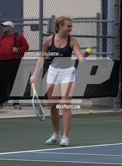 Thumbnail 3 in Liberty vs Wichita Falls (UIL 5A Mixed Doubles State Quarterfinal) photogallery.