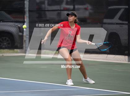 Thumbnail 1 in Liberty vs Wichita Falls (UIL 5A Mixed Doubles State Quarterfinal) photogallery.