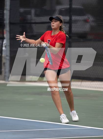 Thumbnail 3 in Liberty vs Wichita Falls (UIL 5A Mixed Doubles State Quarterfinal) photogallery.