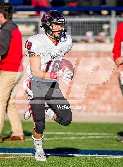 Thumbnail 1 in Coppell vs. Rockwall (UIL 6A Area Playoff) photogallery.