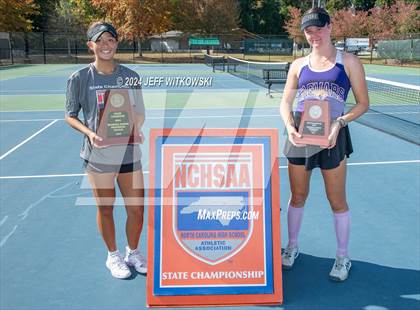 Thumbnail 3 in NCHSAA 3A Tennis Individual Final photogallery.