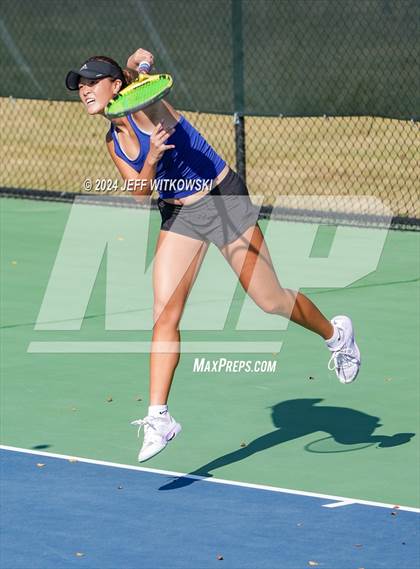 Thumbnail 1 in NCHSAA 3A Tennis Individual Final photogallery.