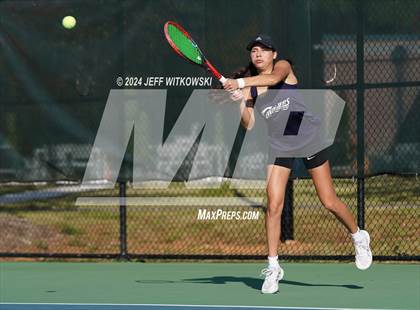 Thumbnail 2 in NCHSAA 3A Tennis Individual Final photogallery.