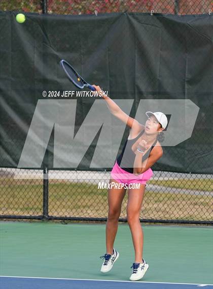 Thumbnail 1 in NCHSAA 3A Tennis Individual Final photogallery.
