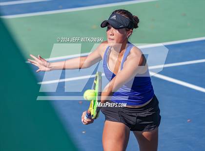 Thumbnail 2 in NCHSAA 3A Tennis Individual Final photogallery.