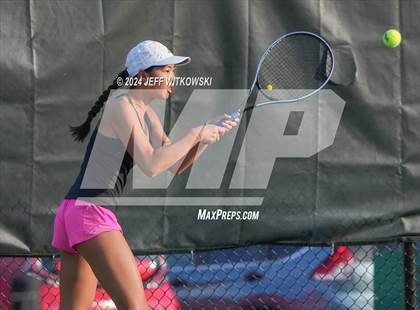 Thumbnail 2 in NCHSAA 3A Tennis Individual Final photogallery.